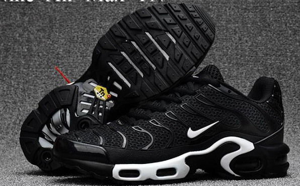 Nike Air Max TN Shoes Black White - Click Image to Close